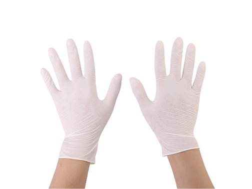 sterile rubber gloves