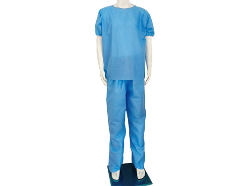 dark blue scrub suit